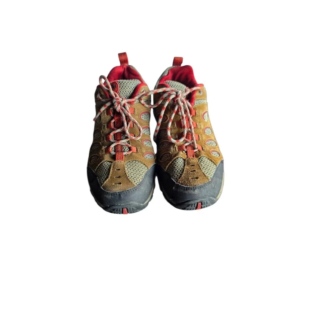 Merrell Kangaroo/Ochre Hiking Trail Shoes Men's US 8.5 Brown Red Suede Vibram